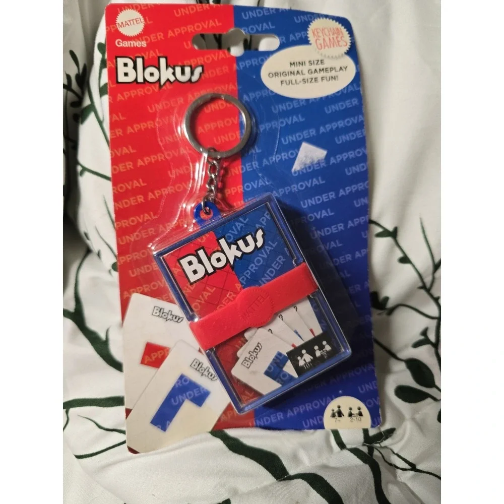 Mattel Blokus Keychain Game Mini Size Original Gameplay Full Size Fun NIPS